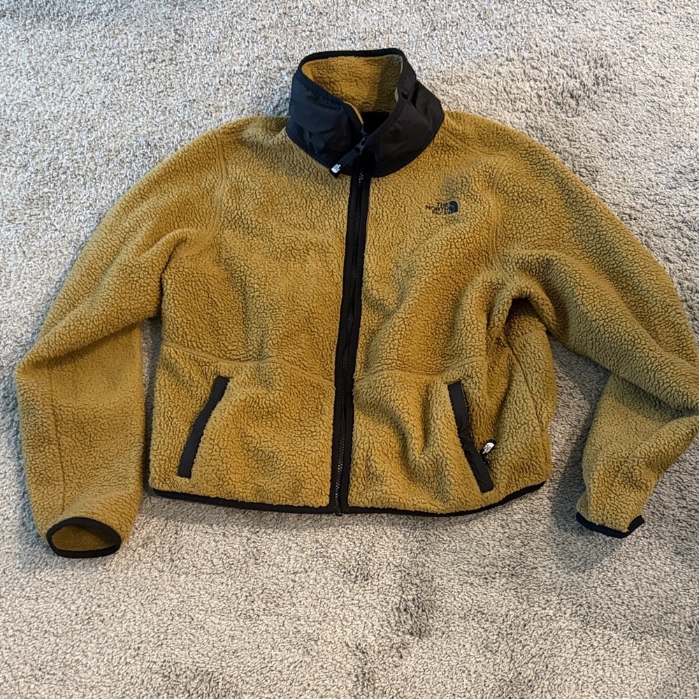 The North Face Golden Fleece Jacket with Black Trim